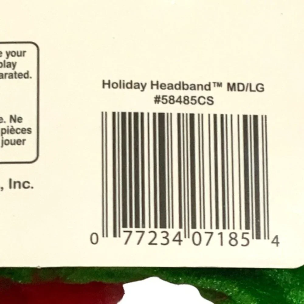 SPOT Dog Christmas Elf Headband Holiday Hat Adjustable Medium / Large
